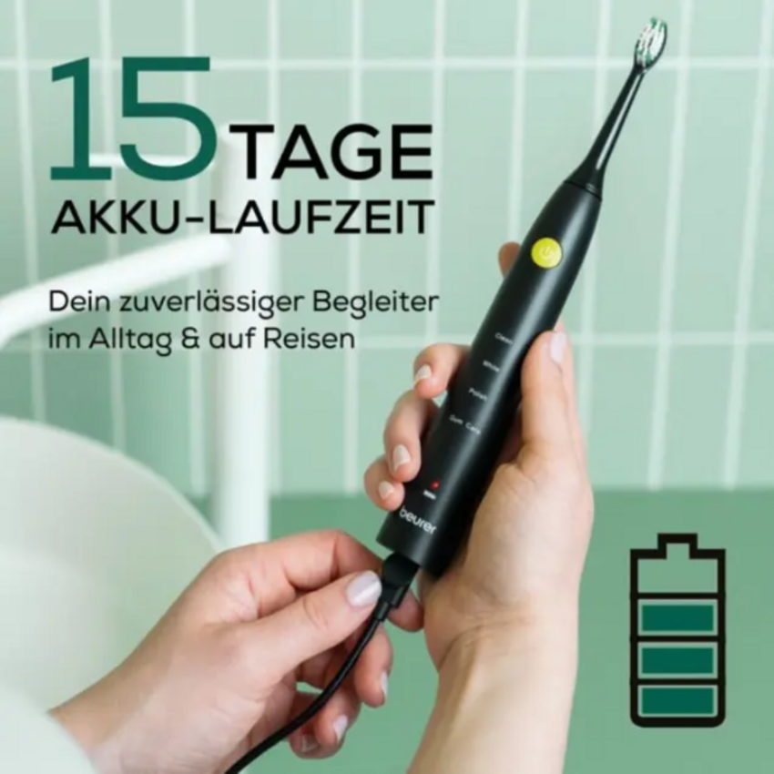 Beurer SC 30 Jet Black Elektrische Schallzahnbürste Beurer Beurer SC 30 Jet Black Elektrische Schallzahnbürste