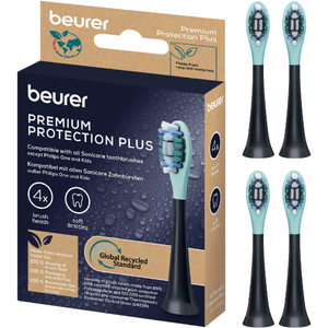 Beurer Beurer SC Premium Protection Plus Aufsteckbürsten - Schwarz - 4 Stück Beurer SC Premium Protection Plus Aufsteckbürsten - Schwarz - 4 Stück