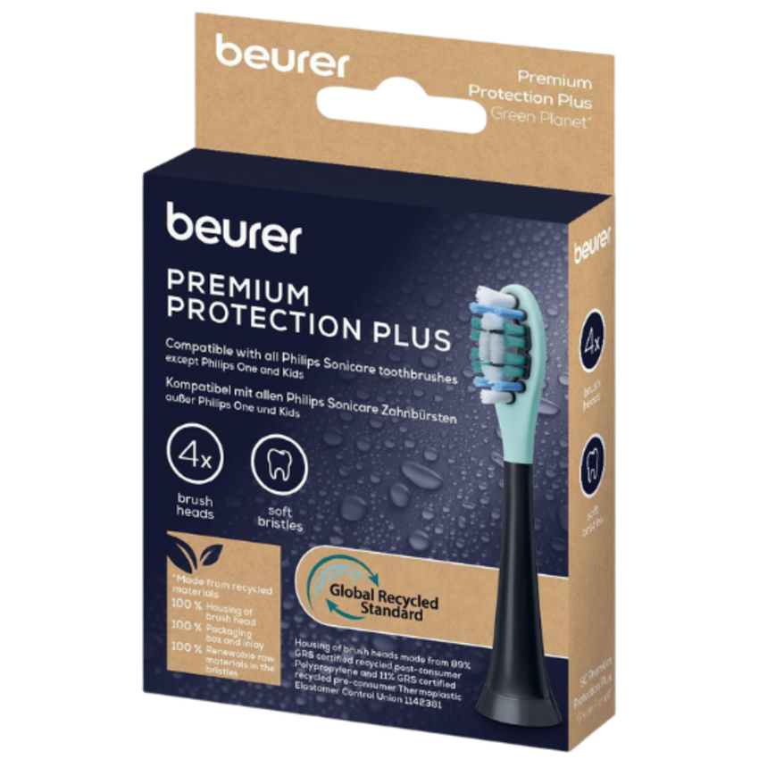 Beurer SC Premium Protection Plus Aufsteckbürsten - Schwarz - 4 Stück Beurer Beurer SC Premium Protection Plus Aufsteckbürsten - Schwarz - 4 Stück