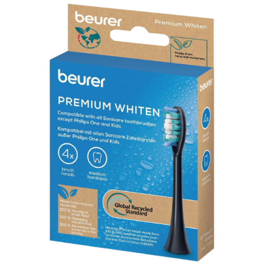 Beurer SC Premium White Aufsteckbürsten - Schwarz - 4 Stück Beurer Beurer SC Premium White Aufsteckbürsten - Schwarz - 4 Stück