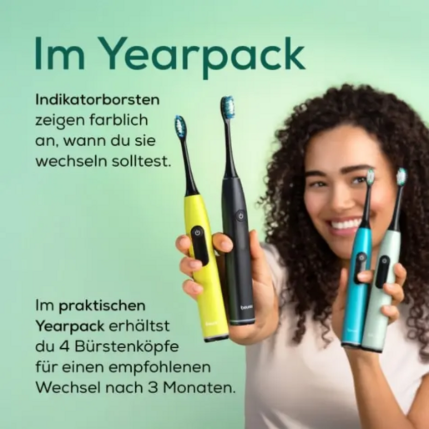 Beurer SC Classic Clean Aufsteckbürsten - Schwarz - 4 Stück Beurer Beurer SC Classic Clean Aufsteckbürsten - Schwarz - 4 Stück
