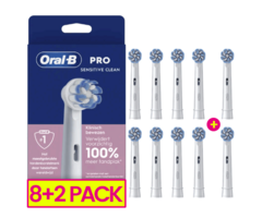 Oral-B Oral-B PRO Sensitive Clean Mega Pack Aufsteckbürsten - 8+2 Stück
