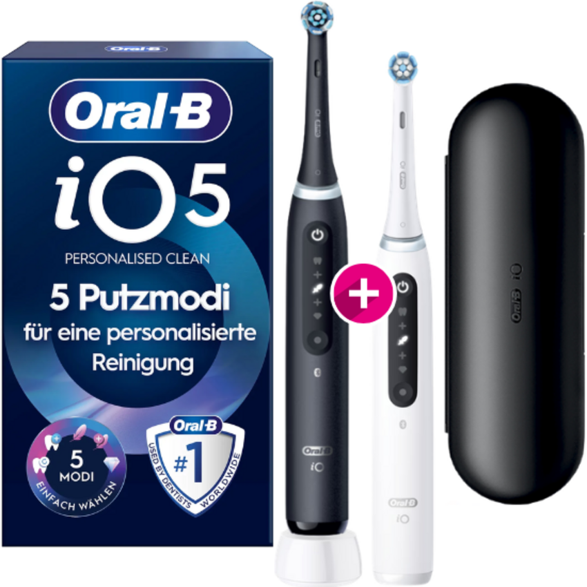 Oral-B iO Series 5 DUO Pack Black + White Oral-B Oral-B iO Series 5 DUO Pack Black + White