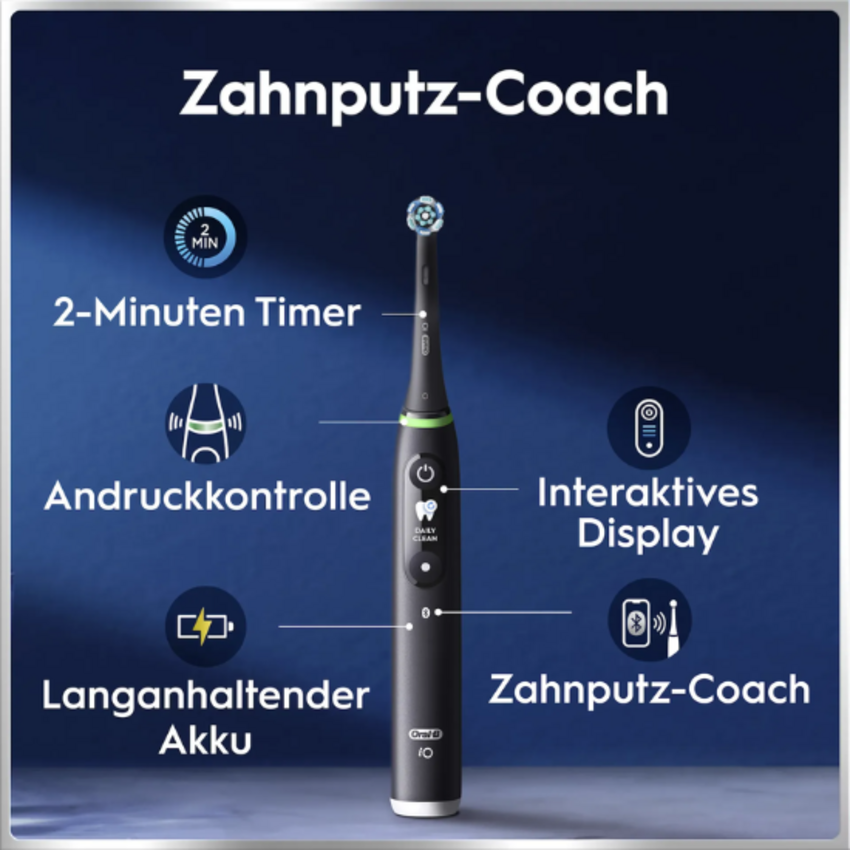Oral-B iO Series 6N Black Lava Elektrische Zahnbürste Oral-B Oral-B iO Series 6N Black Lava Elektrische Zahnbürste