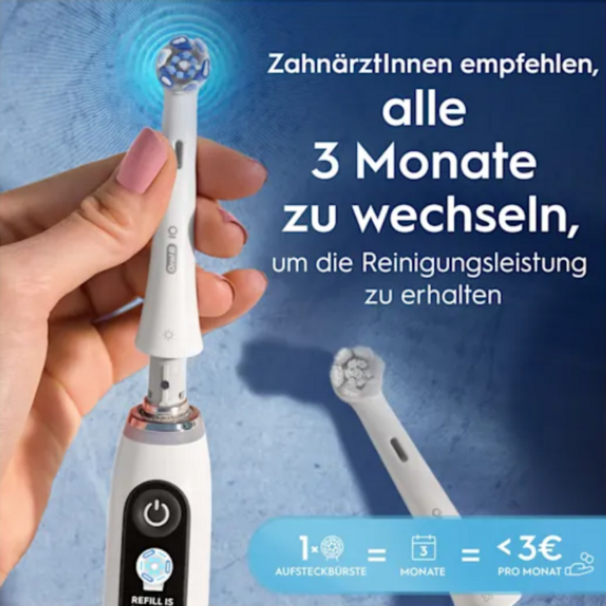Oral-B Oral-B iO Ultimative Reinigung Vorteilspack Weiß Aufsteckbürsten – 12 Stück