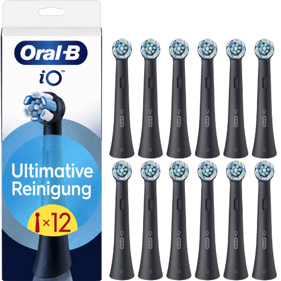 Oral-B iO Ultimative Reinigung Vorteilspack Schwarz Aufsteckbürsten – 12 Stück Oral-B Oral-B iO Ultimative Reinigung Vorteilspack Schwarz Aufsteckbürsten – 12 Stück