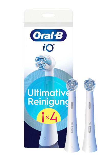 Oral-B iO Ultimative Reinigung Schwarz – 4 Aufsteckbürsten