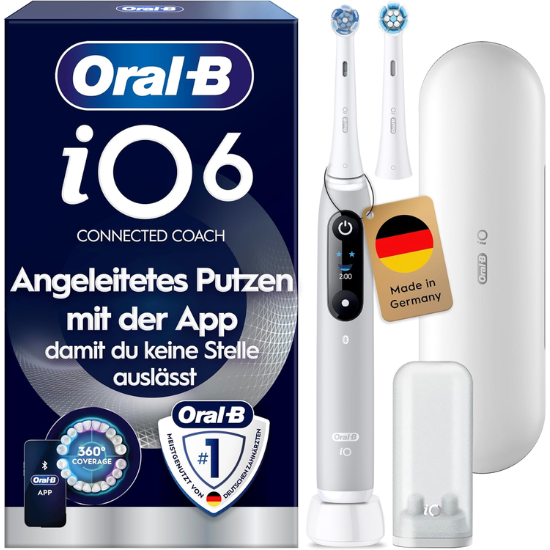 Oral-B iO Series 6N Grey Opal Elektrische Zahnbürste Oral-B Oral-B iO Series 6N Grey Opal Elektrische Zahnbürste