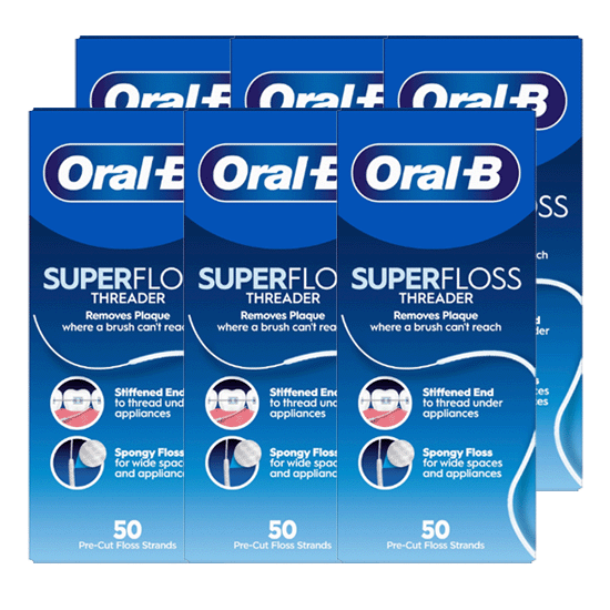 Oral-B Super Floss 6 x 50 Stück - Vorteilspack Oral-B Oral-B Super Floss 6 x 50 Stück - Vorteilspack