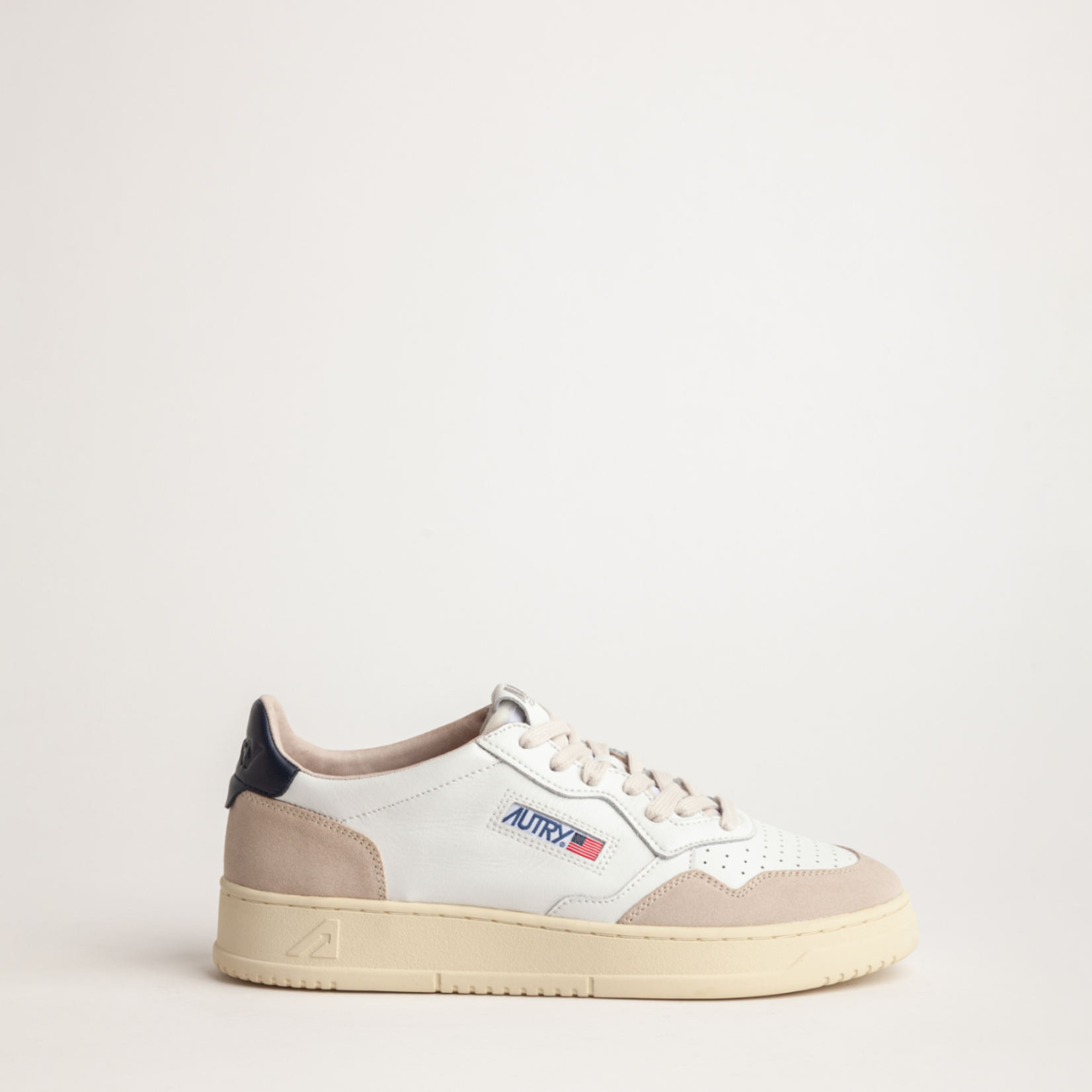 Autry Medalist low suede - White / Blue