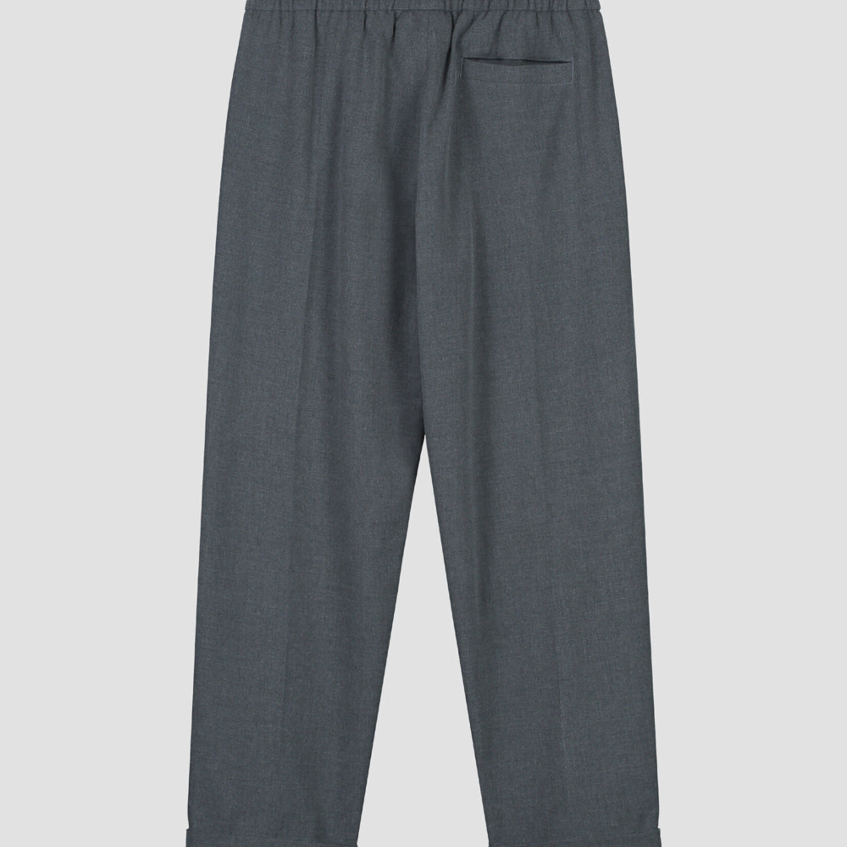 Olaf Hussein Wooly Slim Elasticated Trouser - Heather Grey