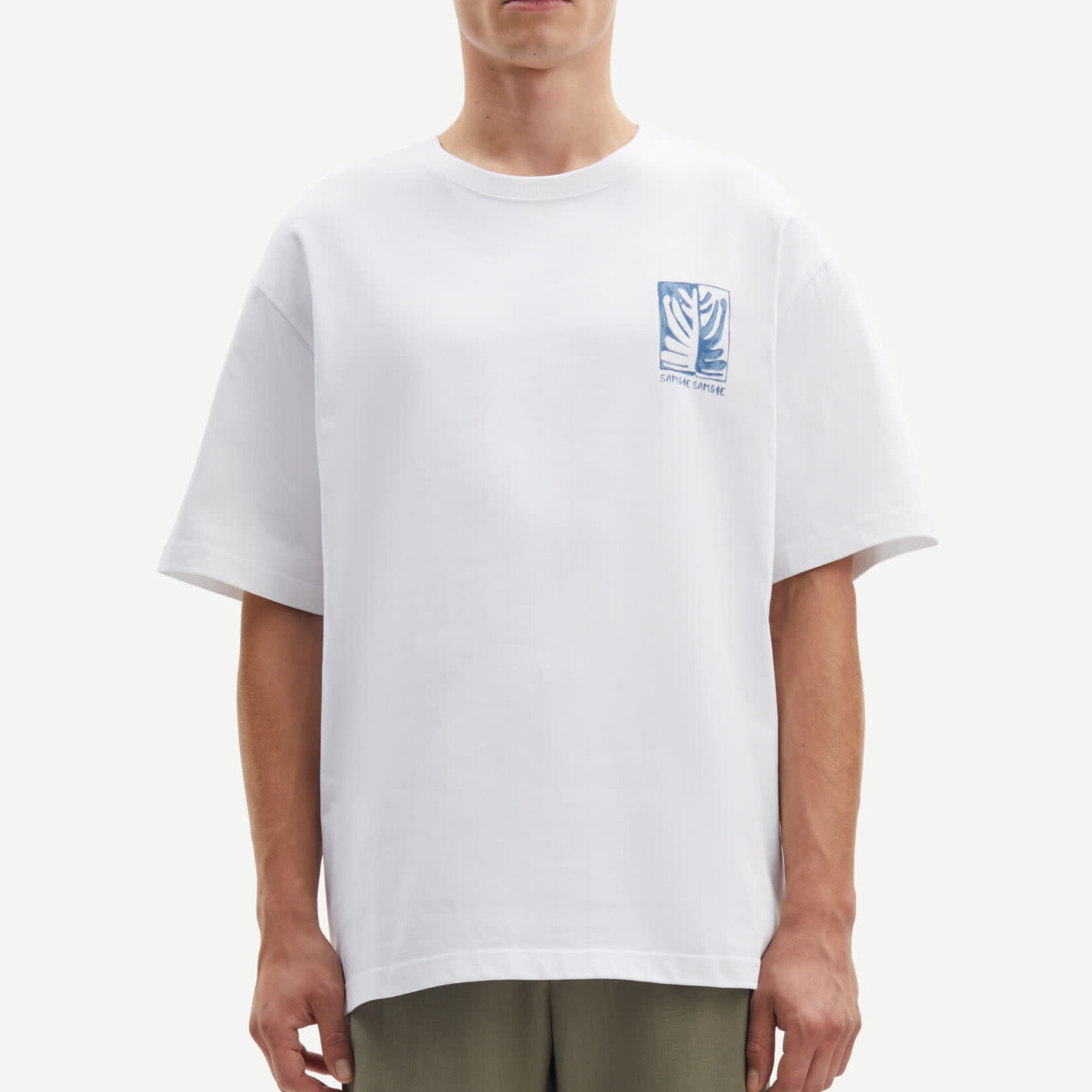 Samsøe & Samsøe Sawind Uni T-Shirt - White Earth Beat