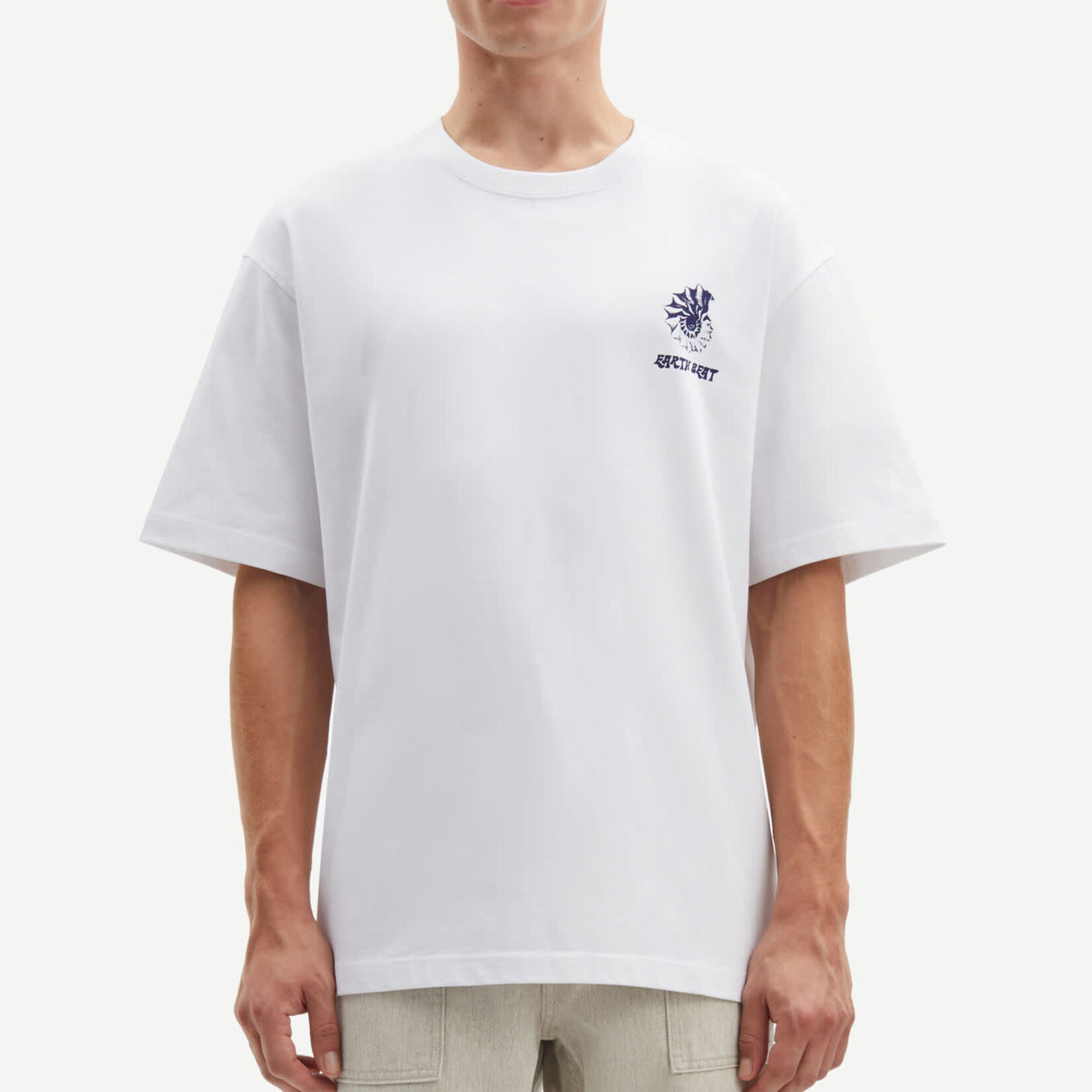 Samsøe & Samsøe Sawind Uni T-Shirt - White Fossil