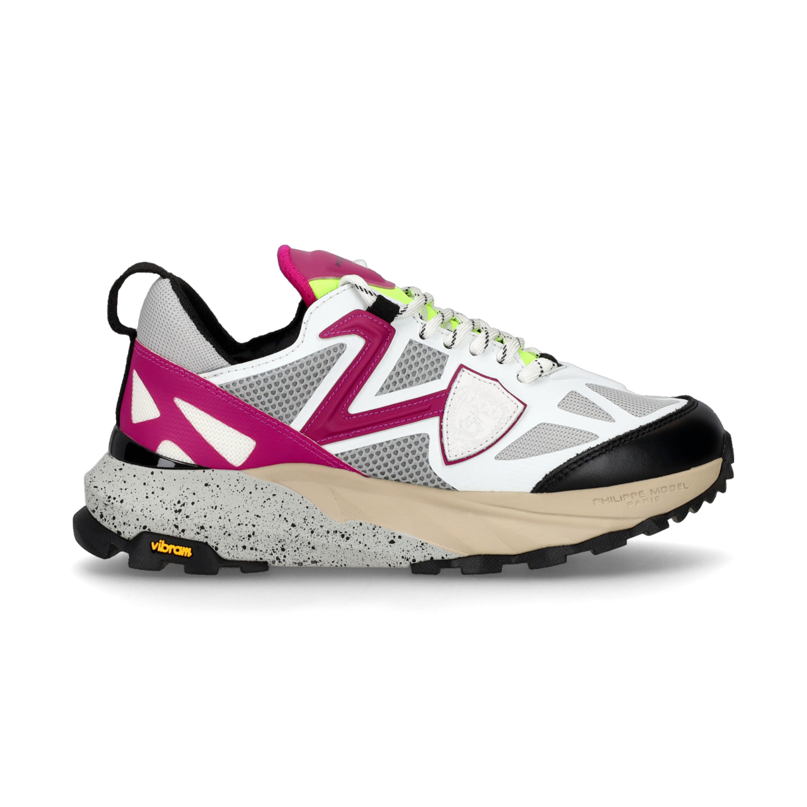 Philippe Model Rocx low Woman - Tech Blanc Cyclamin