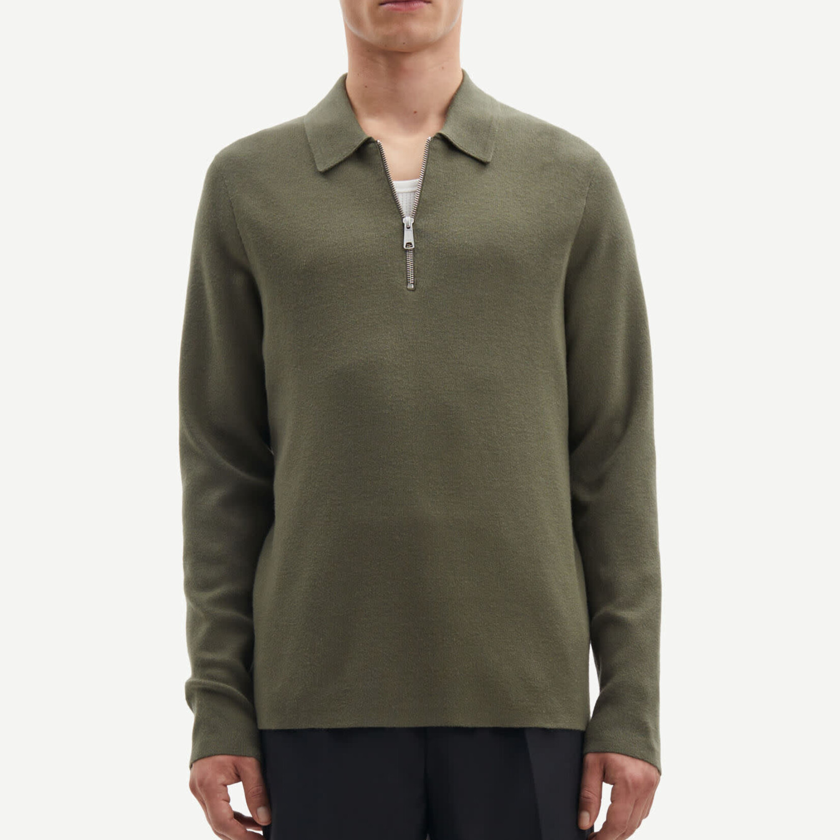 Samsøe & Samsøe Guna Half Zip - Dusty Olive