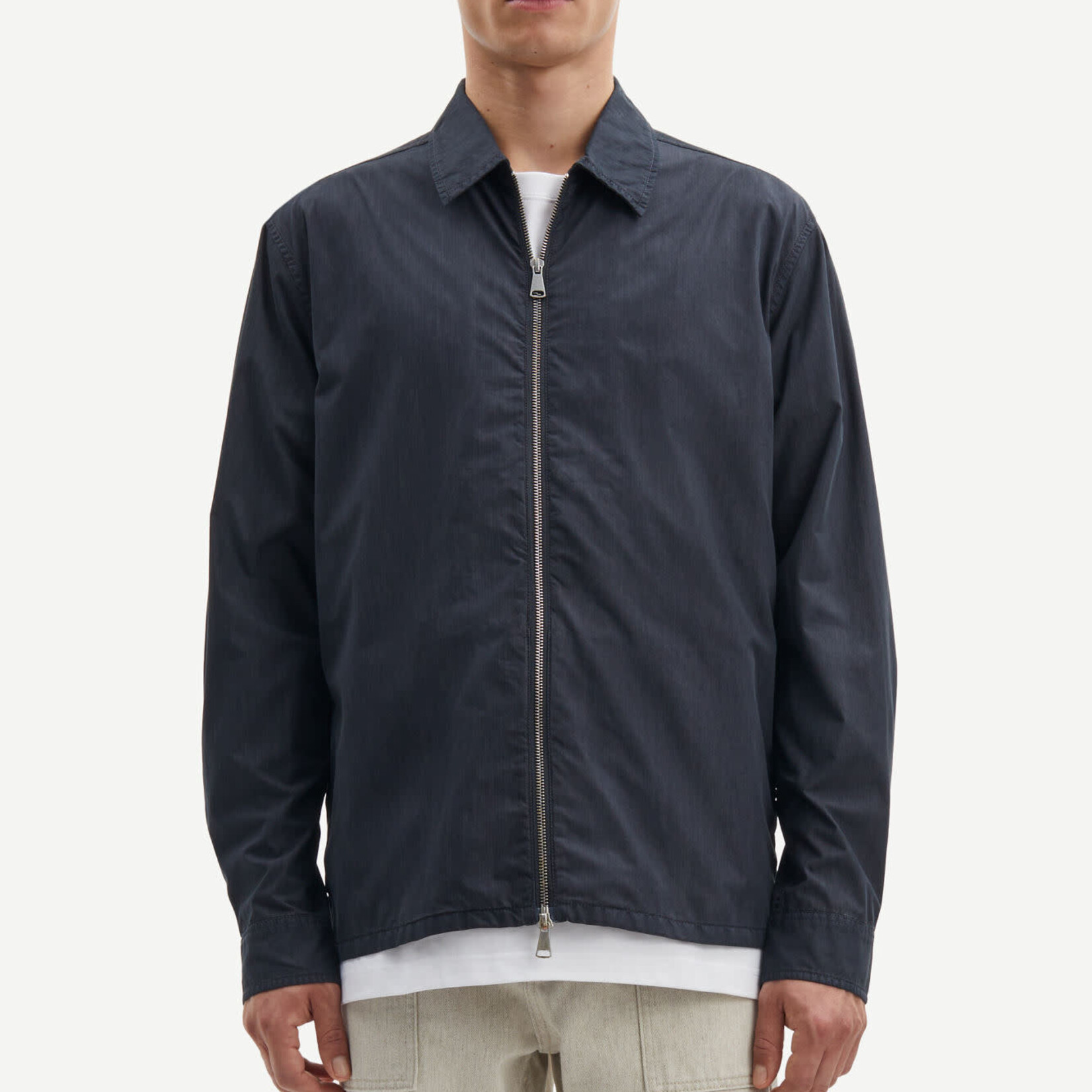 Samsøe & Samsøe Saoluf Zip Overshirt - Washed Black