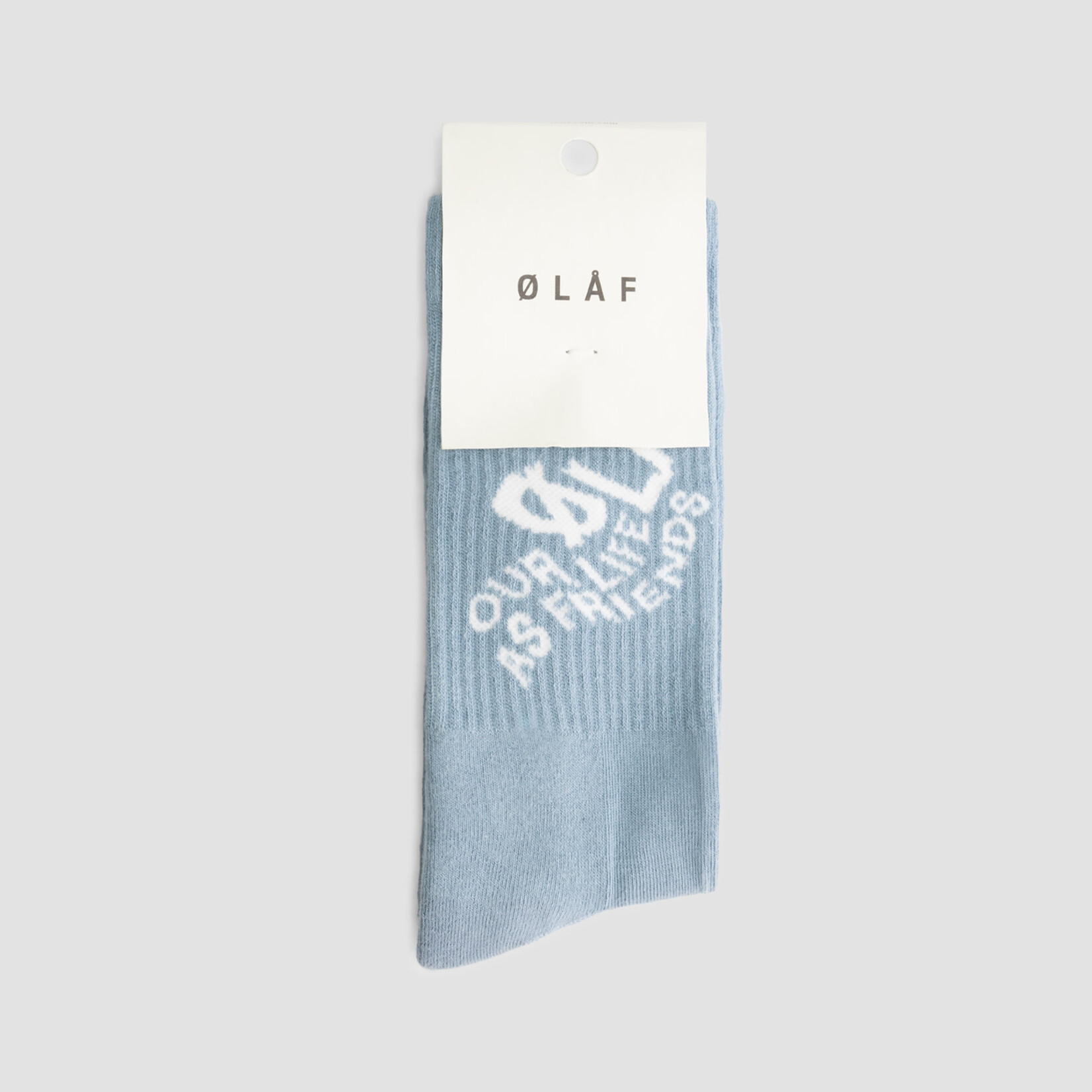 Olaf Hussein Wavy Logo Socks - Sky Blue