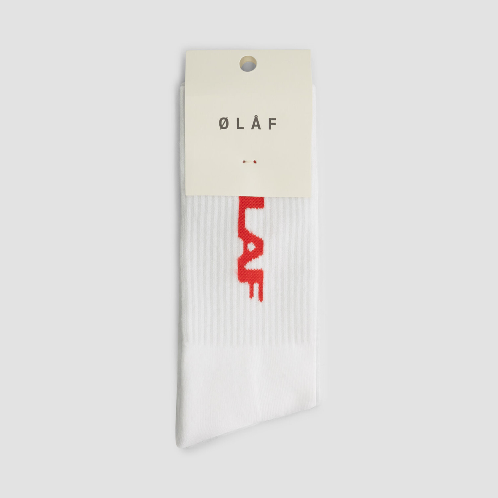 Olaf Hussein Drift Logo Socks - Optical White
