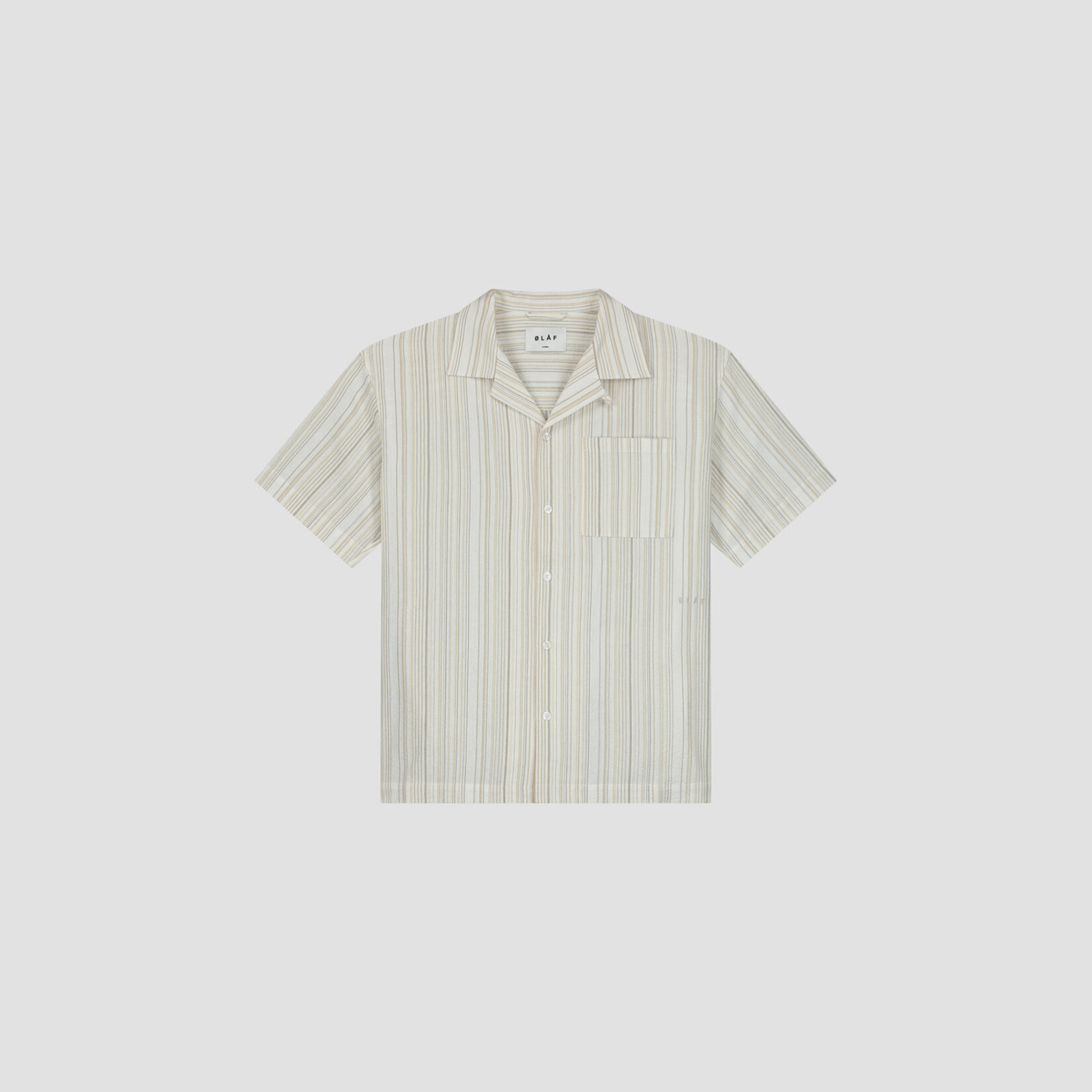 Stripe Shirt ss - Brown Stripe