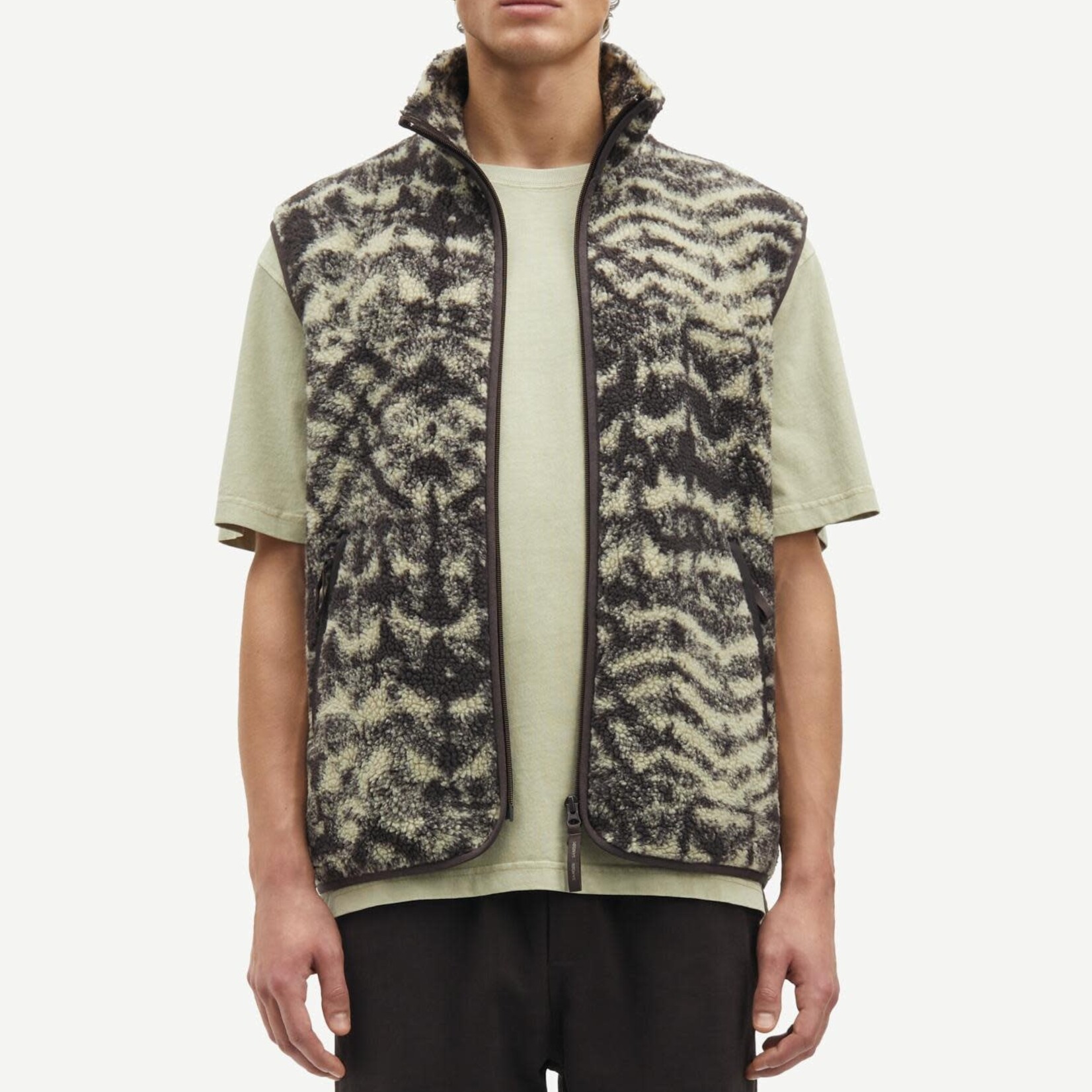Samsøe & Samsøe Rune Zip Vest AOP - Kaleidoscope