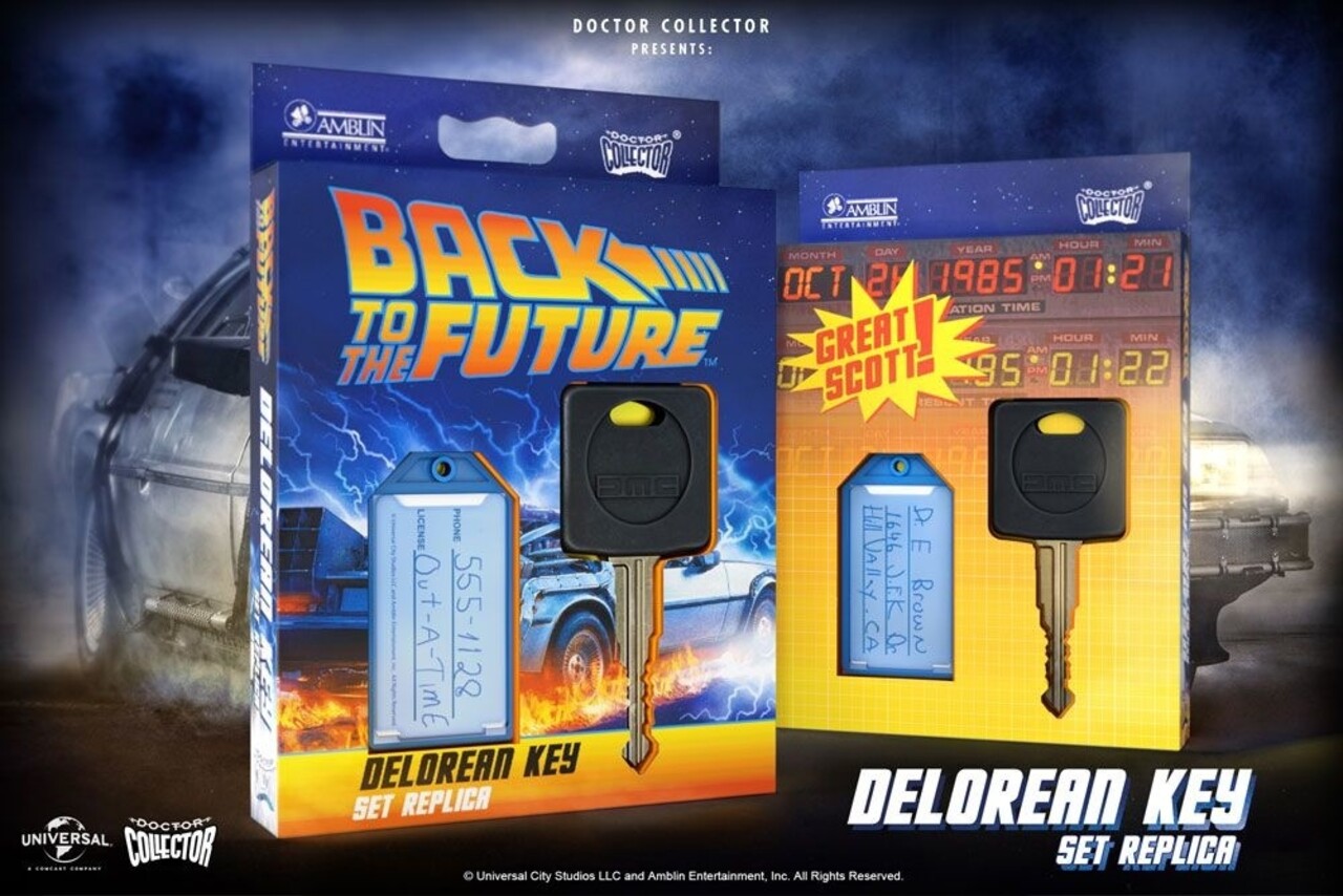 Doctor Collector Back To The Future Réplique 1/1 DeLorean Key Doctor Collector Back To The Future Réplique 1/1 DeLorean Key