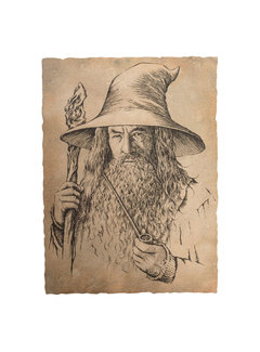 Weta Workshop The Hobbit Art Print Portrait of Gandalf the Grey 21 x 28 cm