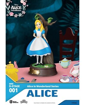 Beast Kingdom Disney Alice in Wonderland Mini Diorama Stage PVC Statue Alice 10 cm Beast Kingdom Disney Alice in Wonderland Mini Diorama Stage PVC Statue Alice 10 cm
