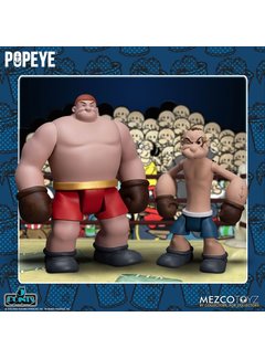 Mezco Toyz Popeye 5 Points Deluxe Figure Set Popeye & Oxheart 9 cm