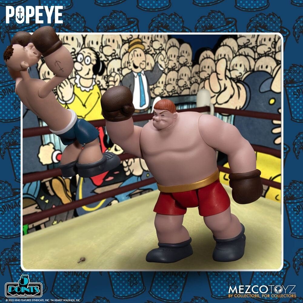 Mezco Toyz Popeye 5 Points Deluxe Figure Set Popeye & Oxheart 9 cm Mezco Toyz Popeye 5 Points Deluxe Figure Set Popeye & Oxheart 9 cm