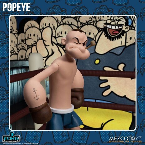 Mezco Toyz Popeye 5 Points Deluxe Figure Set Popeye & Oxheart 9 cm Mezco Toyz Popeye 5 Points Deluxe Figure Set Popeye & Oxheart 9 cm