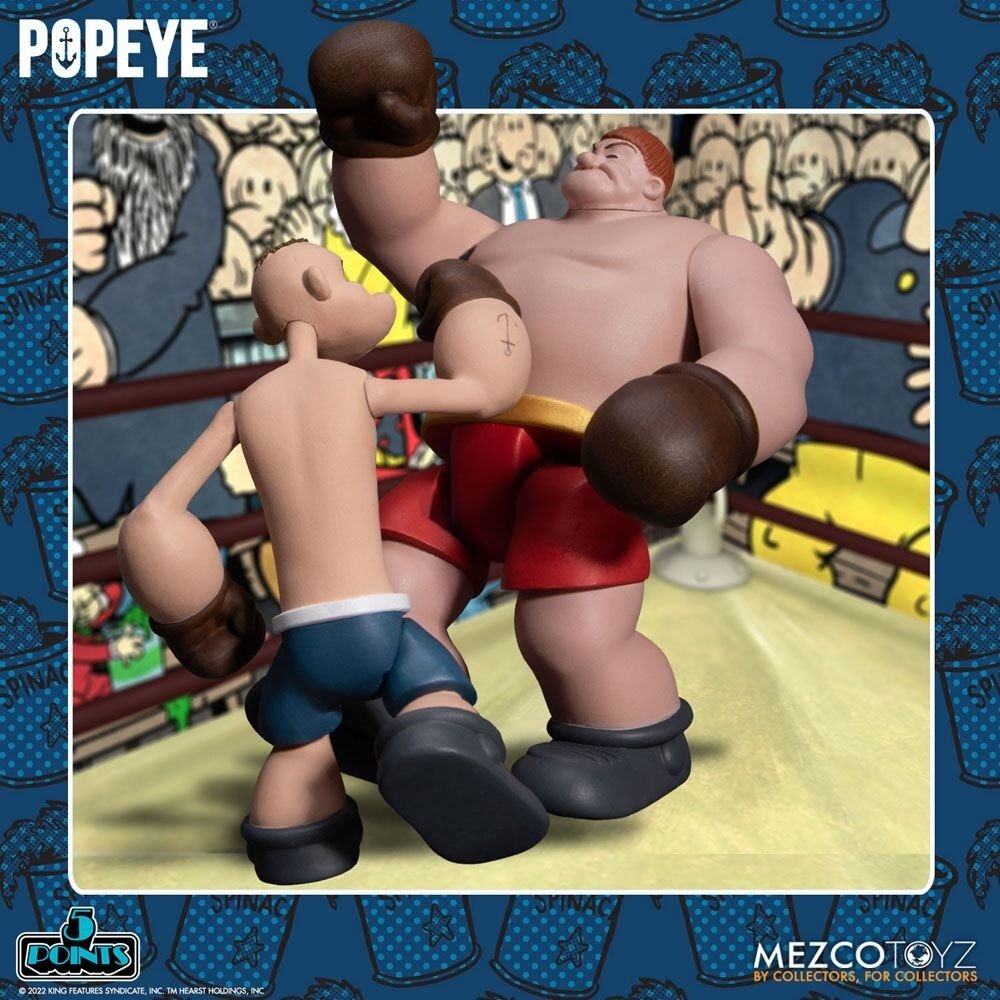 Mezco Toyz Popeye 5 Points Deluxe Figure Set Popeye & Oxheart 9 cm Mezco Toyz Popeye 5 Points Deluxe Figure Set Popeye & Oxheart 9 cm