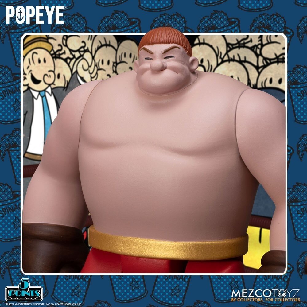 Mezco Toyz Popeye 5 Points Deluxe Figure Set Popeye & Oxheart 9 cm Mezco Toyz Popeye 5 Points Deluxe Figure Set Popeye & Oxheart 9 cm
