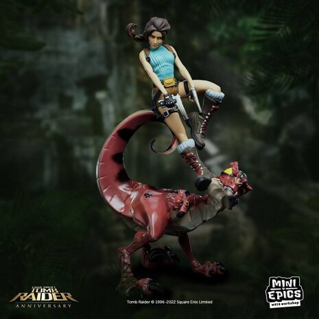 Weta Workshop Tomb Raider Mini Epics Vinyl Figure Lara Croft & Raptor 24 cm Weta Workshop Tomb Raider Mini Epics Vinyl Figure Lara Croft & Raptor 24 cm