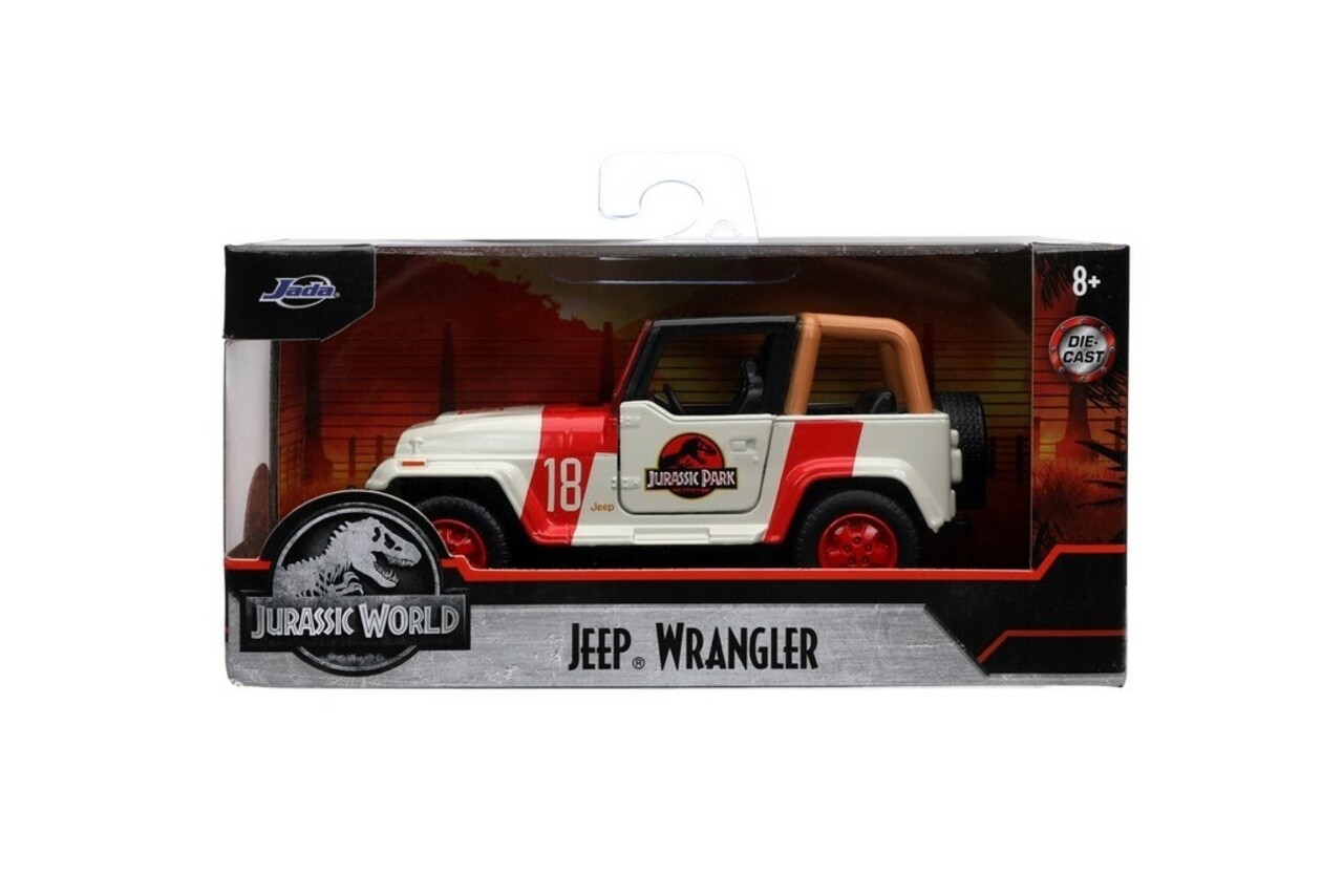 Jada Toys Jurassic World Diecast Jeep Wrangler 1/32 Jada Toys Jurassic World Diecast Jeep Wrangler 1/32
