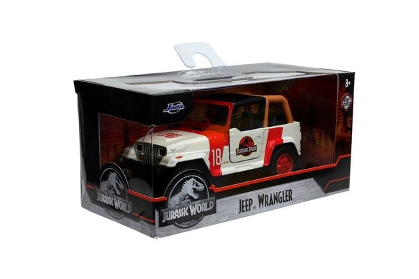 Jada Toys Jurassic World Diecast Jeep Wrangler 1/32 Jada Toys Jurassic World Diecast Jeep Wrangler 1/32