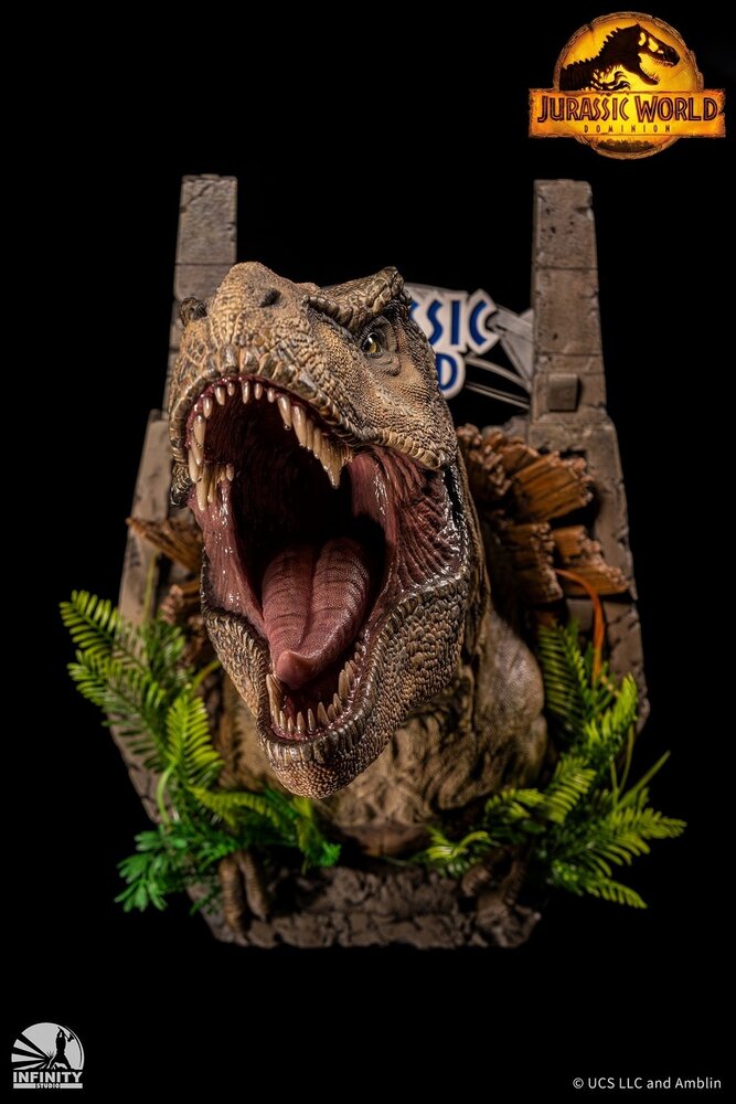 Infinity Studio Jurassic World Dominion T-Rex Wall Mounted Bust 50 cm Infinity Studio Jurassic World Dominion T-Rex Wall Mounted Bust 50 cm