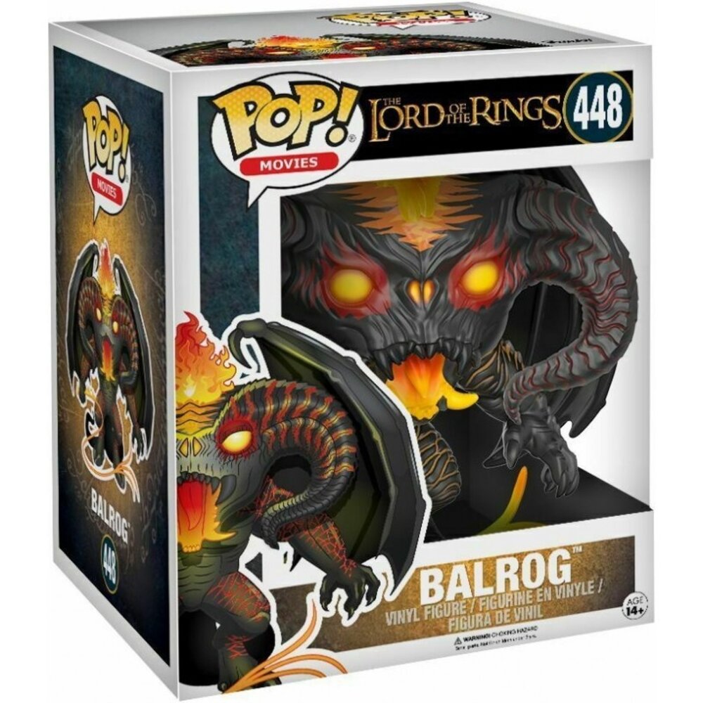 Funko Lord of the Rings Super Sized POP! Movies Vinyl Figure Balrog #448