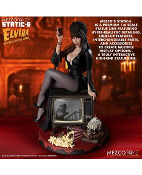 Mezco Toyz Elvira Mistress of the Dark Static-6 Statue 1/6 Elvira 30 cm Mezco Toyz Elvira Mistress of the Dark Static-6 Statue 1/6 Elvira 30 cm