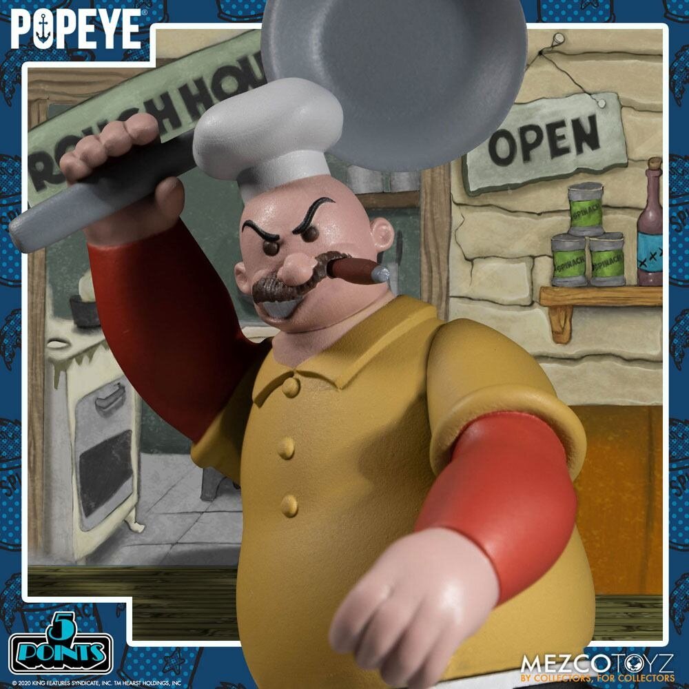 Mezco Toyz Popeye 5 Points Action Figures Deluxe Box Set 9 cm Mezco Toyz Popeye 5 Points Action Figures Deluxe Box Set 9 cm