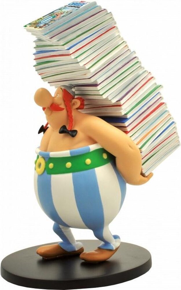 Plastoy Asterix Stack of Comics Resin Statue Obelix 26 cm Plastoy Asterix Stack of Comics Resin Statue Obelix 26 cm