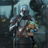 Gentle Giant Star Wars: The Mandalorian Bust 1/6 The Mandalorian with Grogu 15 cm Gentle Giant Star Wars: The Mandalorian Bust 1/6 The Mandalorian with Grogu 15 cm