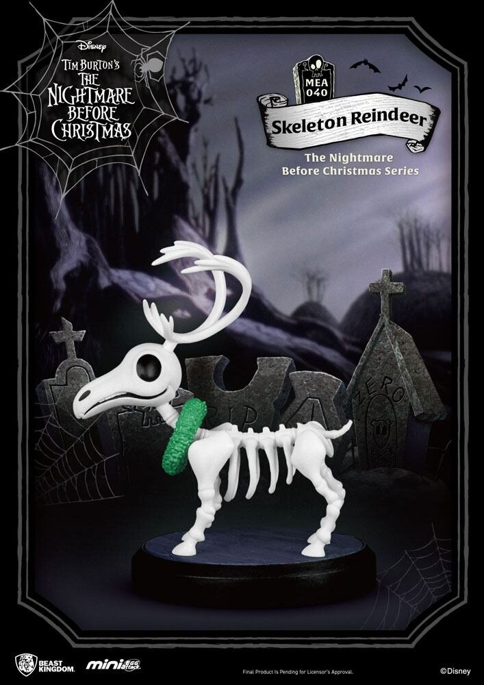 Beast Kingdom Nightmare Before Christmas Mini Egg Attack Skeleton Reindeer 8 cm Beast Kingdom Nightmare Before Christmas Mini Egg Attack Skeleton Reindeer 8 cm