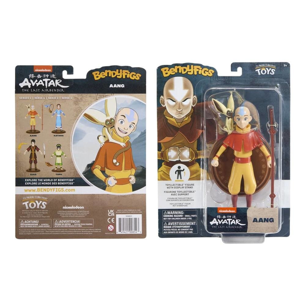 The Noble Collection Avatar The Last Airbender Bendyfigs Bendable Figure Aang 18 cm