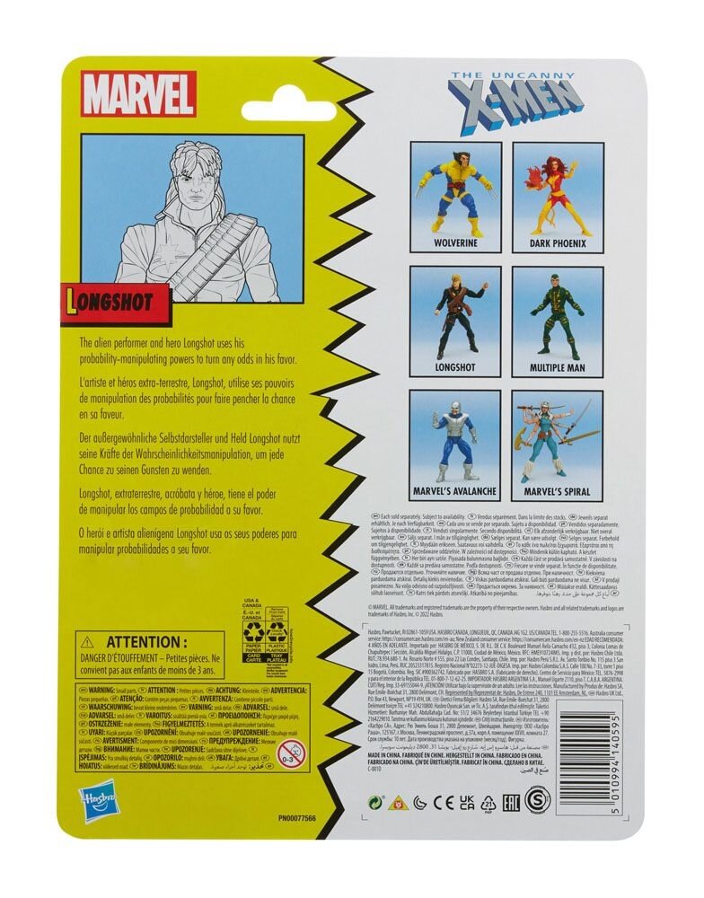 Hasbro The Uncanny X-Men Marvel Legends Action Figure Longshot 15 cm Hasbro The Uncanny X-Men Marvel Legends Action Figure Longshot 15 cm