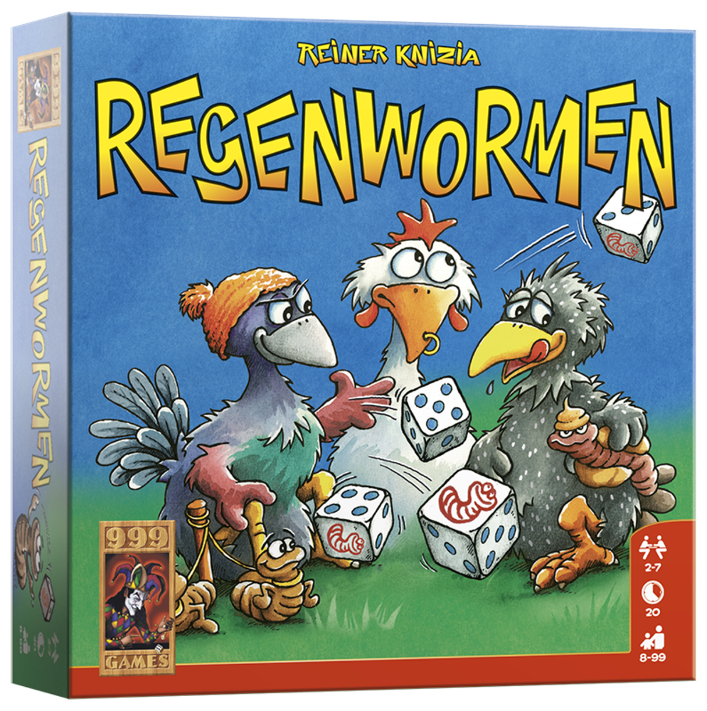 999 Games Regenwormen Dobbelspel 999 Games Regenwormen Dobbelspel