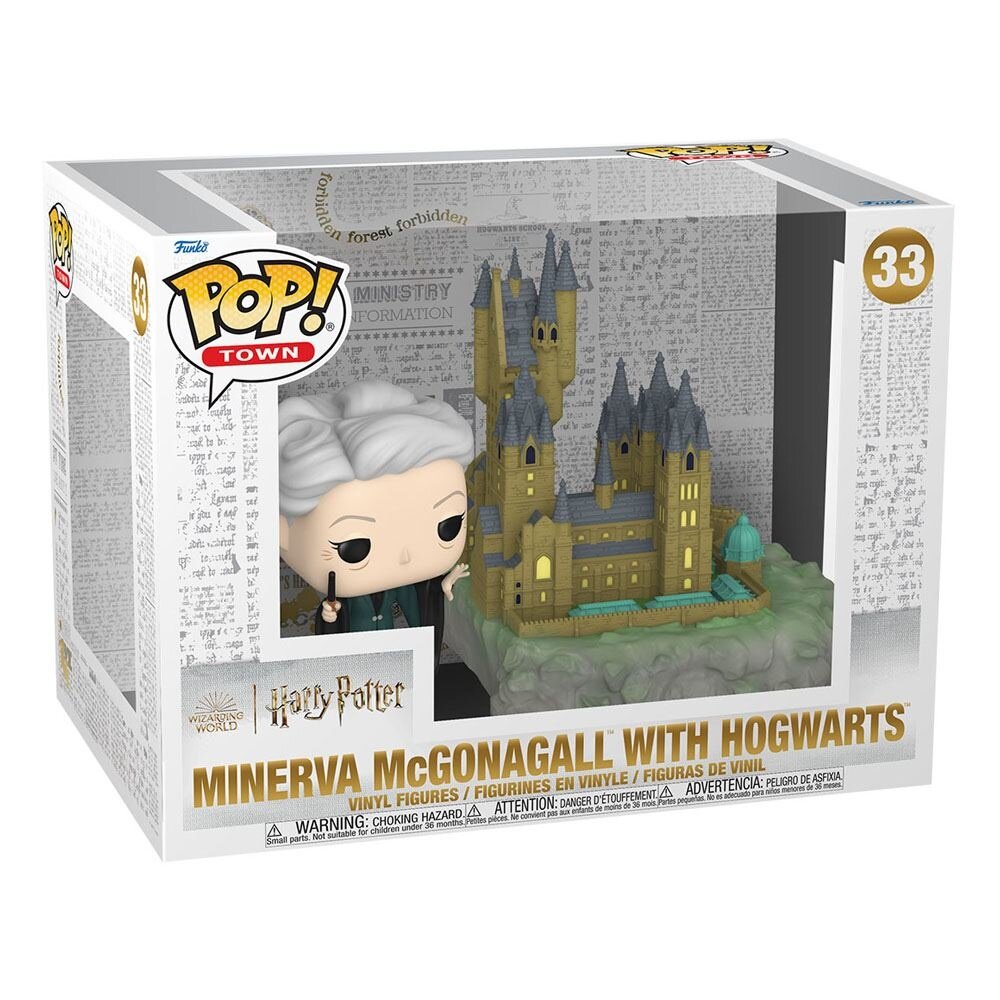 Funko Harry Potter POP! Town Vinyl Figure Minerva w/Hogwarts #33 Funko Harry Potter POP! Town Vinyl Figure Minerva w/Hogwarts #33