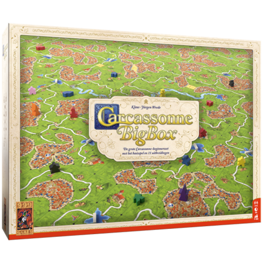 999 Games Carcassonne Big Box 3 Bordspel 999 Games Carcassonne Big Box 3 Bordspel