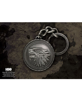 The Noble Collection Game of Thrones Metalen Sleutelhanger Stark Shield The Noble Collection Game of Thrones Metalen Sleutelhanger Stark Shield
