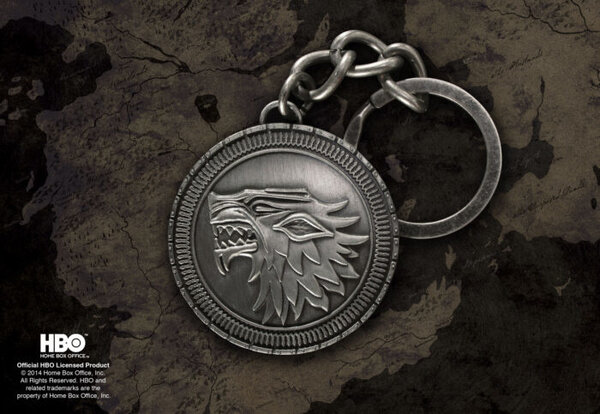 The Noble Collection Game of Thrones Metalen Sleutelhanger Stark Shield The Noble Collection Game of Thrones Metalen Sleutelhanger Stark Shield