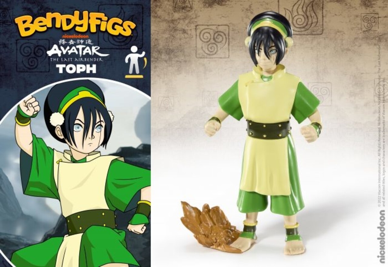 The Noble Collection Avatar The Last Airbender Bendyfigs Bendable Figure Toph 17 cm